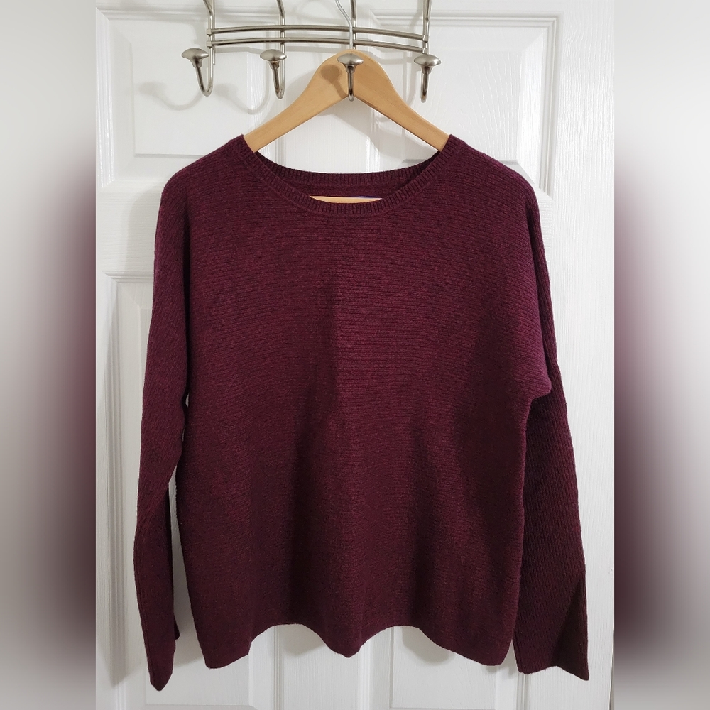 Apt 9 Burgundy and Black Sweater
